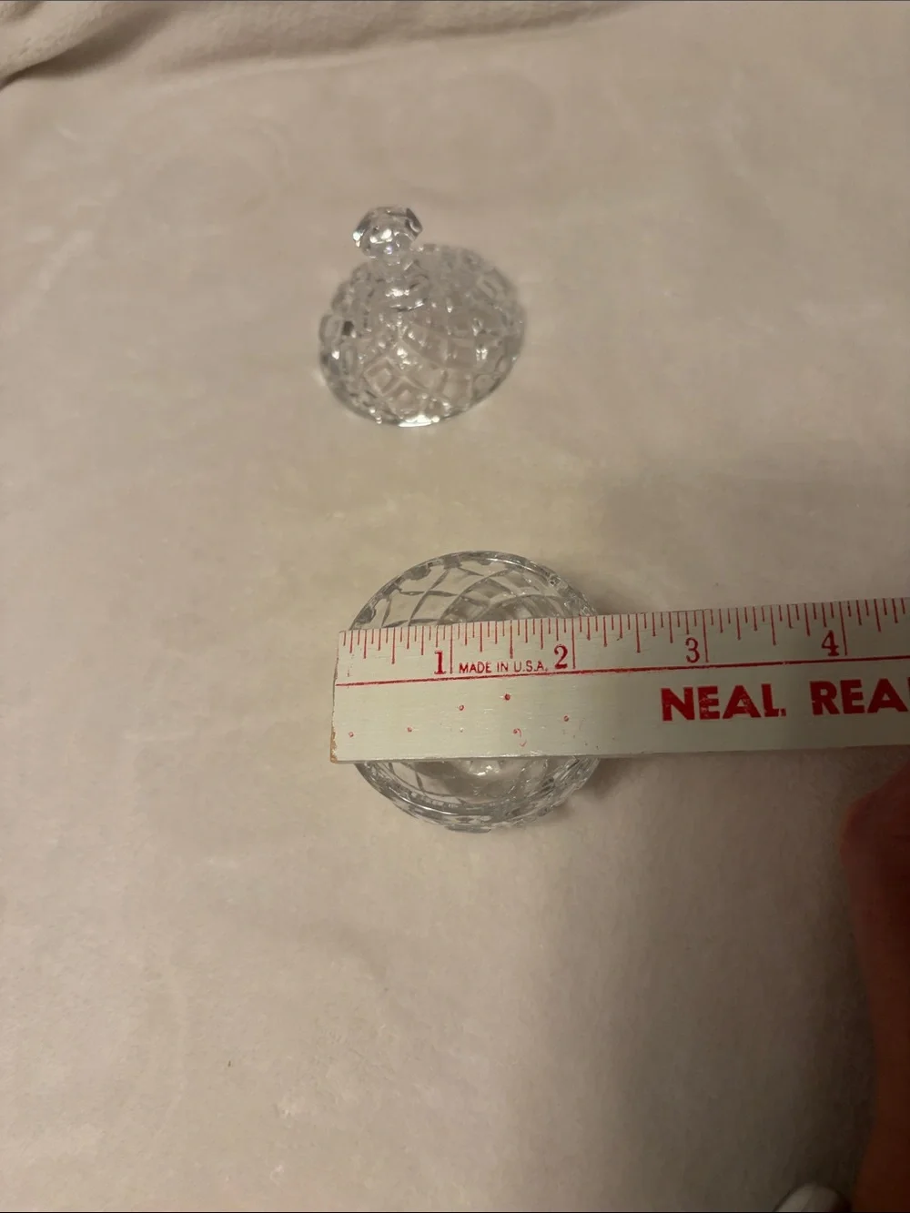 Crystal trinket or jam jar